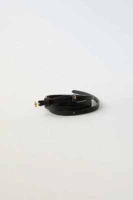 THIN LEATHER BELT