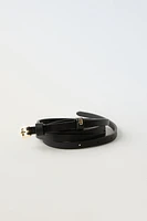 THIN LEATHER BELT