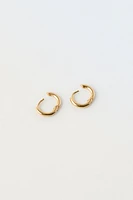 24 KT GOLD PLATED HOOP EARRINGS