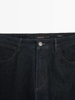 Tapered fit rinse wash jeans