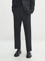 Black tuxedo suit trousers