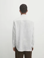 100% linen regular fit shirt