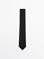 Cotton and silk blend twill tie