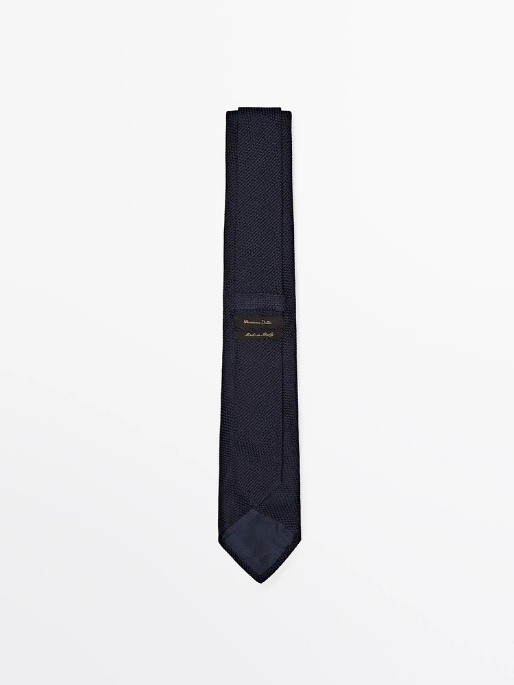 100% garza silk micro textured tie