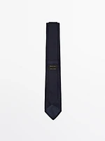 100% garza silk micro textured tie