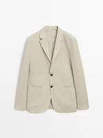 100% linen suit blazer