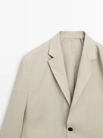 100% linen suit blazer