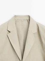 100% linen suit blazer