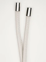 Nappa leather tubular belt