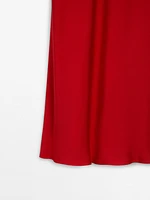 Satin camisole midi dress