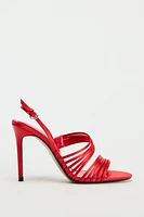 HEELED STRAPPY SANDALS