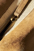 TROUSSE DE TOILETTE CROÛTE DE CUIR FORMAT MOYEN