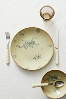 FLORAL STONEWARE DINNER PLATE