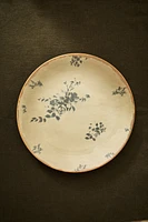 FLORAL STONEWARE DINNER PLATE