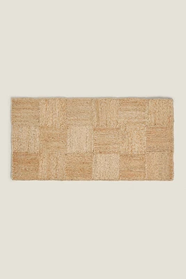 CHECK JUTE DOORMAT