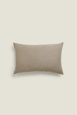 THROW PILLOW COVER WITH OVERLOCK