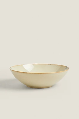 STONEWARE SALAD BOWL