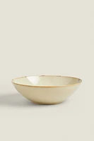 STONEWARE SALAD BOWL