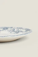 FLORAL EARTHENWARE SIDE PLATE