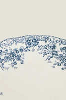 FLORAL EARTHENWARE SIDE PLATE