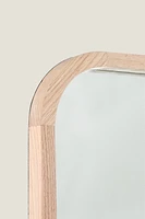 LARGE HANGING FULL-LENGTH MIRROR WITH ROUNDED FRAME