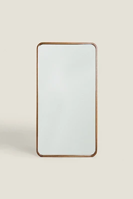 LARGE HANGING FULL-LENGTH MIRROR WITH ROUNDED FRAME