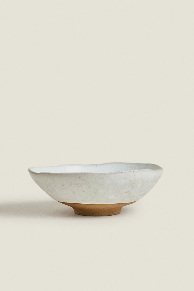 TEXTURED STONEWARE BOWL