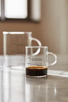 BOROSILICATE GLASS MUG WITH SILK SCREEN