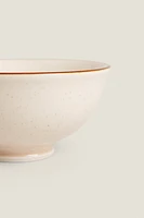 PORCELAIN MINI BOWL WITH ANTIQUE FINISH RIM