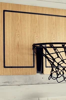 WOODEN WALL BASKETBALL HOOP