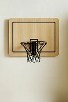 WOODEN WALL BASKETBALL HOOP