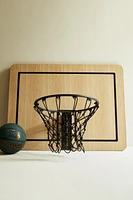 WOODEN WALL BASKETBALL HOOP