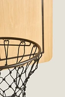 WOODEN WALL BASKETBALL HOOP