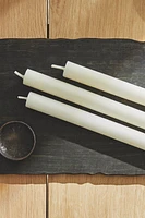 SET OF DECORATIVE CYLINDRICAL LONG CANDLES (SET OF 4)