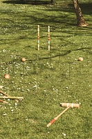 OAK WOOD CROQUET GAME