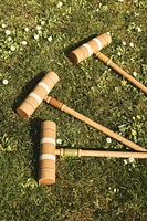 OAK WOOD CROQUET GAME