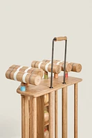 OAK WOOD CROQUET GAME