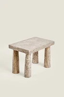 TRAVERTINE MINI SIDE TABLE