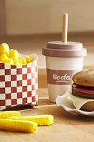 CHILDREN’S FOOD SET TOY WITH HAMBURGER CHIPS SOFT DRINK