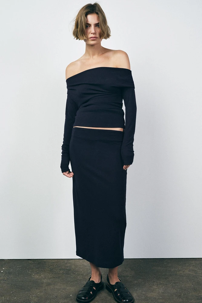 JUPE MI-LONGUE SOFT INTERLOCK