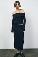 JUPE MI-LONGUE SOFT INTERLOCK