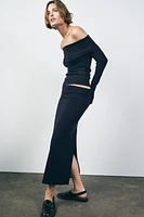 JUPE MI-LONGUE SOFT INTERLOCK