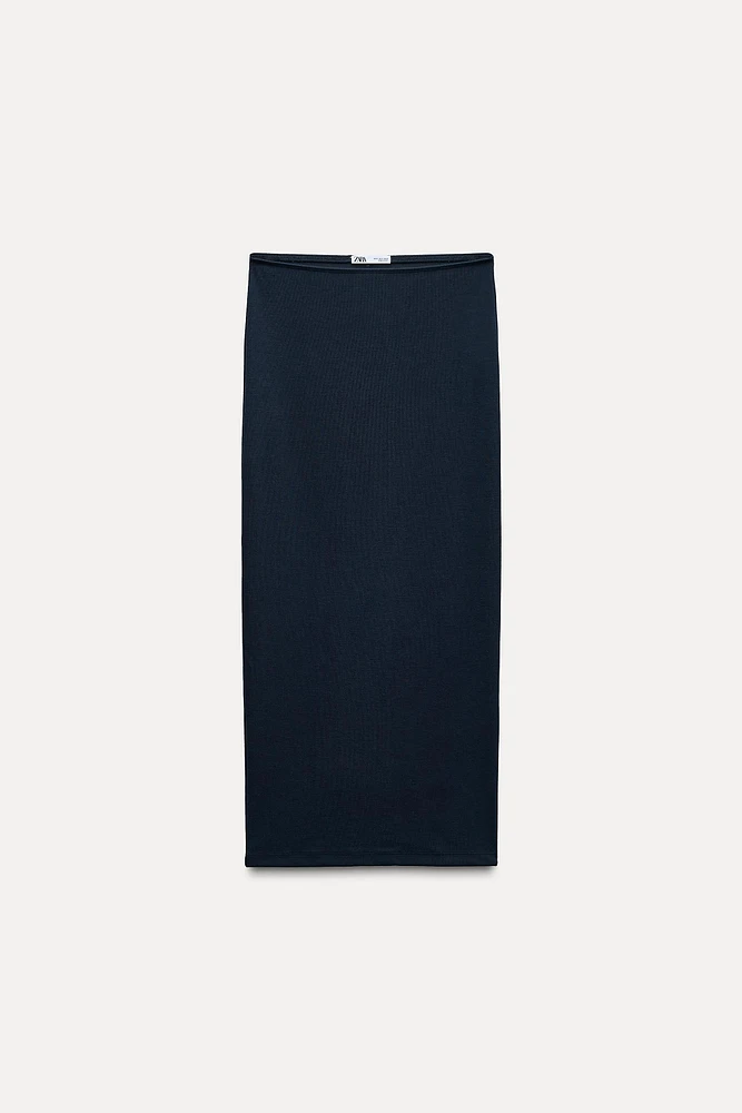 JUPE MI-LONGUE SOFT INTERLOCK