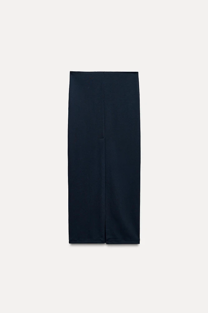 JUPE MI-LONGUE SOFT INTERLOCK