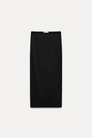 SOFT INTERLOCK MIDI SKIRT