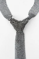 RHINESTONE NECKTIE NECKLACE