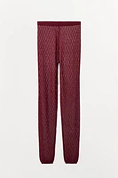 POINTELLE KNIT LEGGINGS