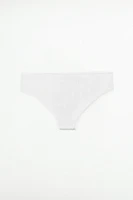 LACE TRIM POINTELLE PANTIES