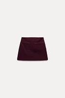 CORDUROY MINI SKIRT