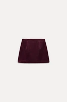 CORDUROY MINI SKIRT